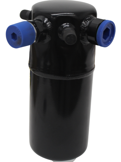 Black Turbo V6 Air Conditioning Drier Accumulator